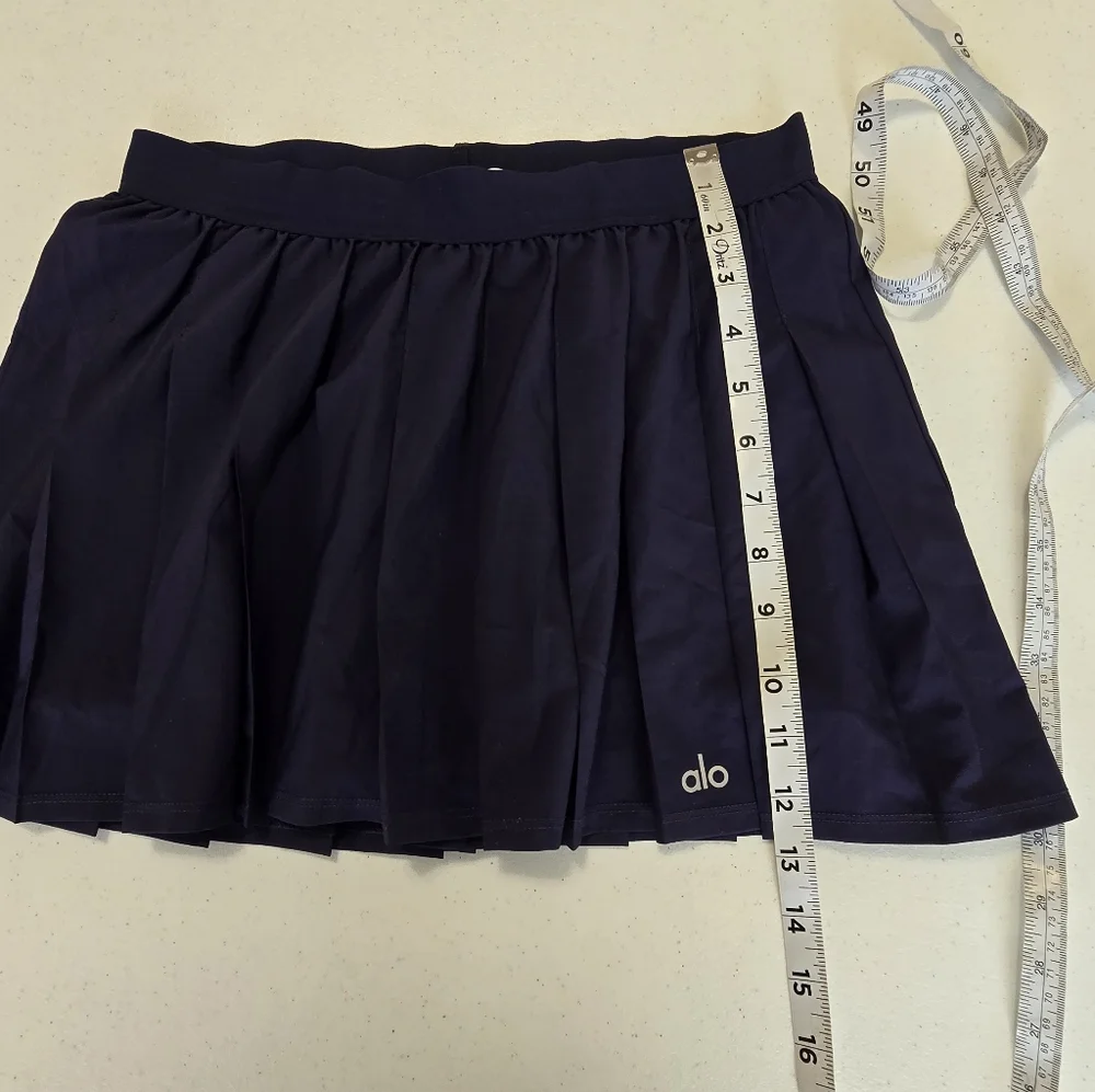 Alo‎ Yoga Varsity Tennis Skirt True Navy Women's Small